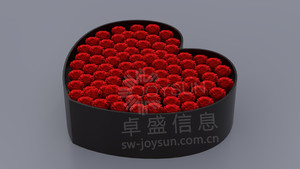 玫瑰花（爱心礼盒版本）-SW模型