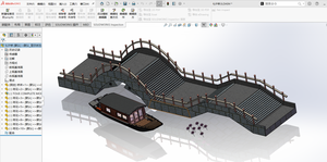 七夕桥模型-卓盛SOLIDWORKS